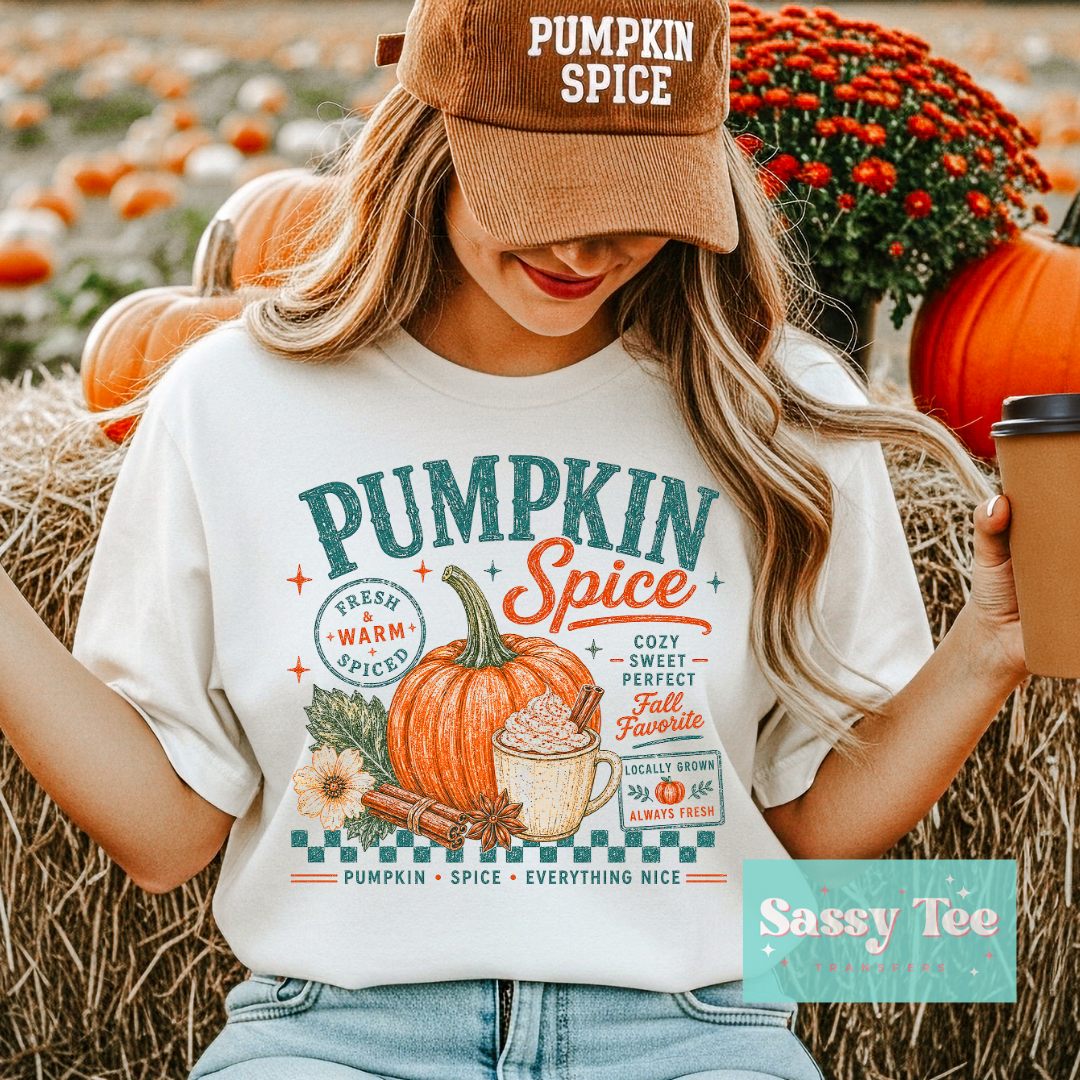 PUMPKIN SPICE VINTAGE CHECKERS **Preorder/Restock Ships in 5-10 biz days**