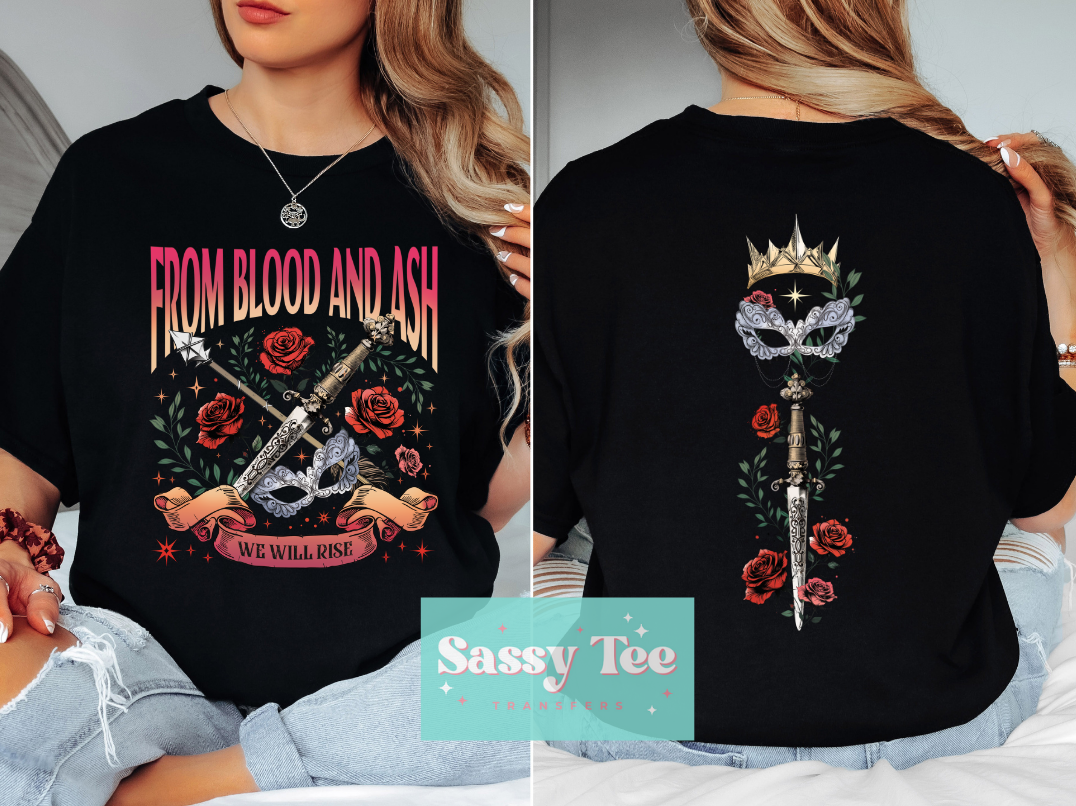 FROM BLOOD ASH MASK Front/Back Options **Ships in 5-10 biz days**