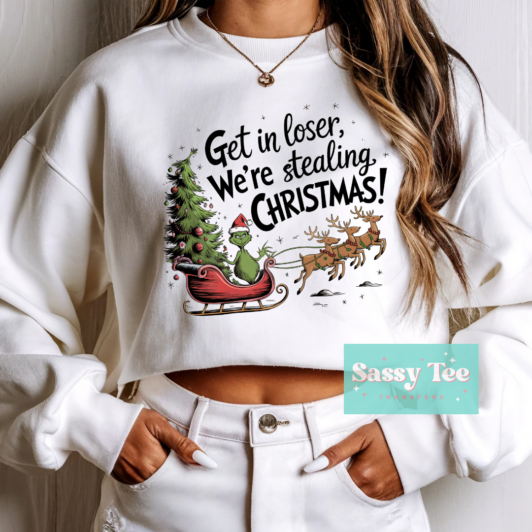 GET IN LOSER STEALING CHRISTMAS GREEN MAN **Preorder/Restock Ships in 5-10 biz days**