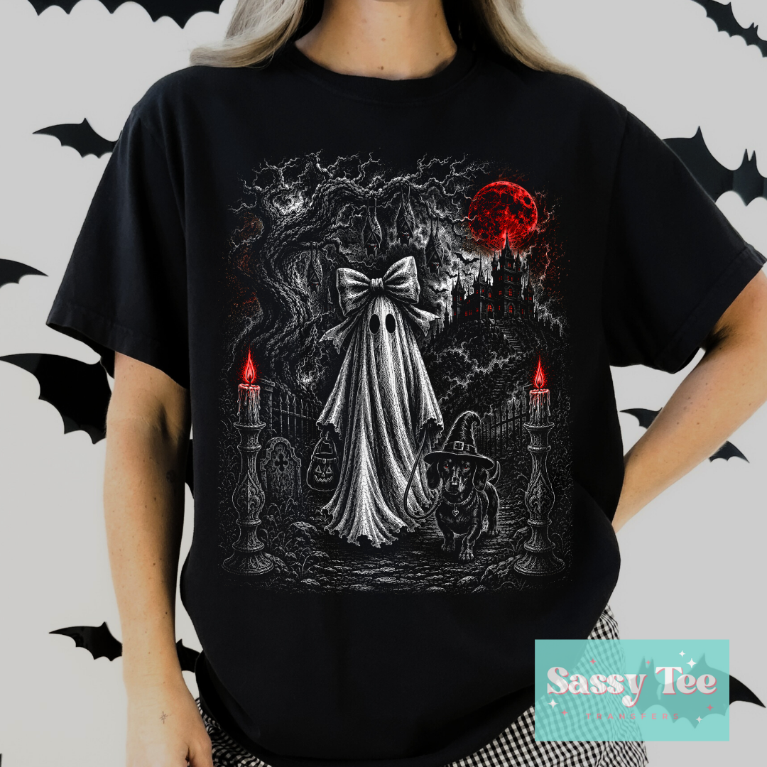 GHOST DACHSHUND For Darker Colors **Preorder/Restock Ships in 5-10 biz days**