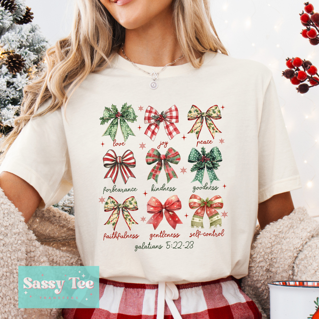 FAITH CHRISTMAS BOWS **Preorder/Restock Ships in 5-10 biz days**
