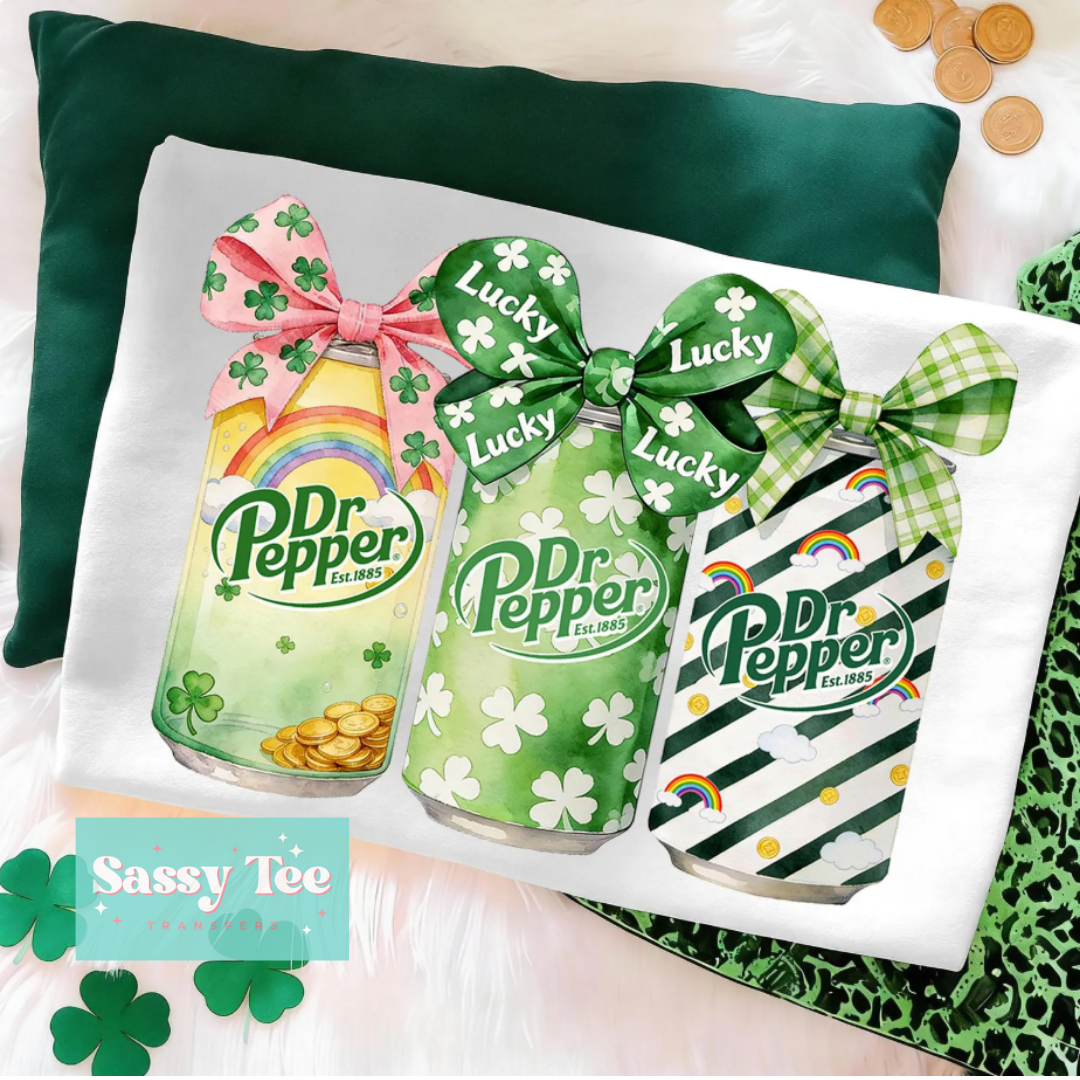 ST. PATTY BOWS DR PEPPER **Preorder/Restock Ships in 5-10 biz days**