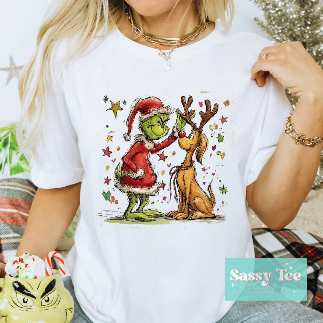 GREEN MAN DOG FRIEND CHRISTMAS VINTAGE **Preorder/Restock Ships in 5-10 biz days**