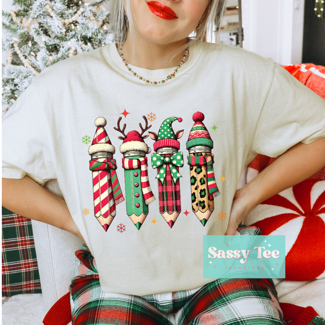 TEACHER CHRISTMAS PENCILS Restocked