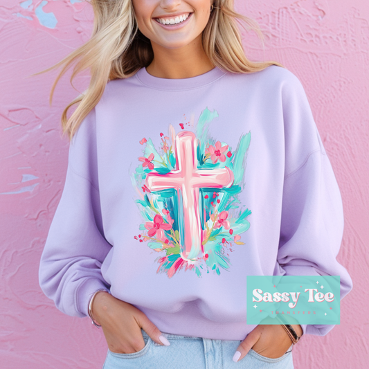 FLORAL CROSS PASTEL **Preorder Ships in 5-10 biz days**