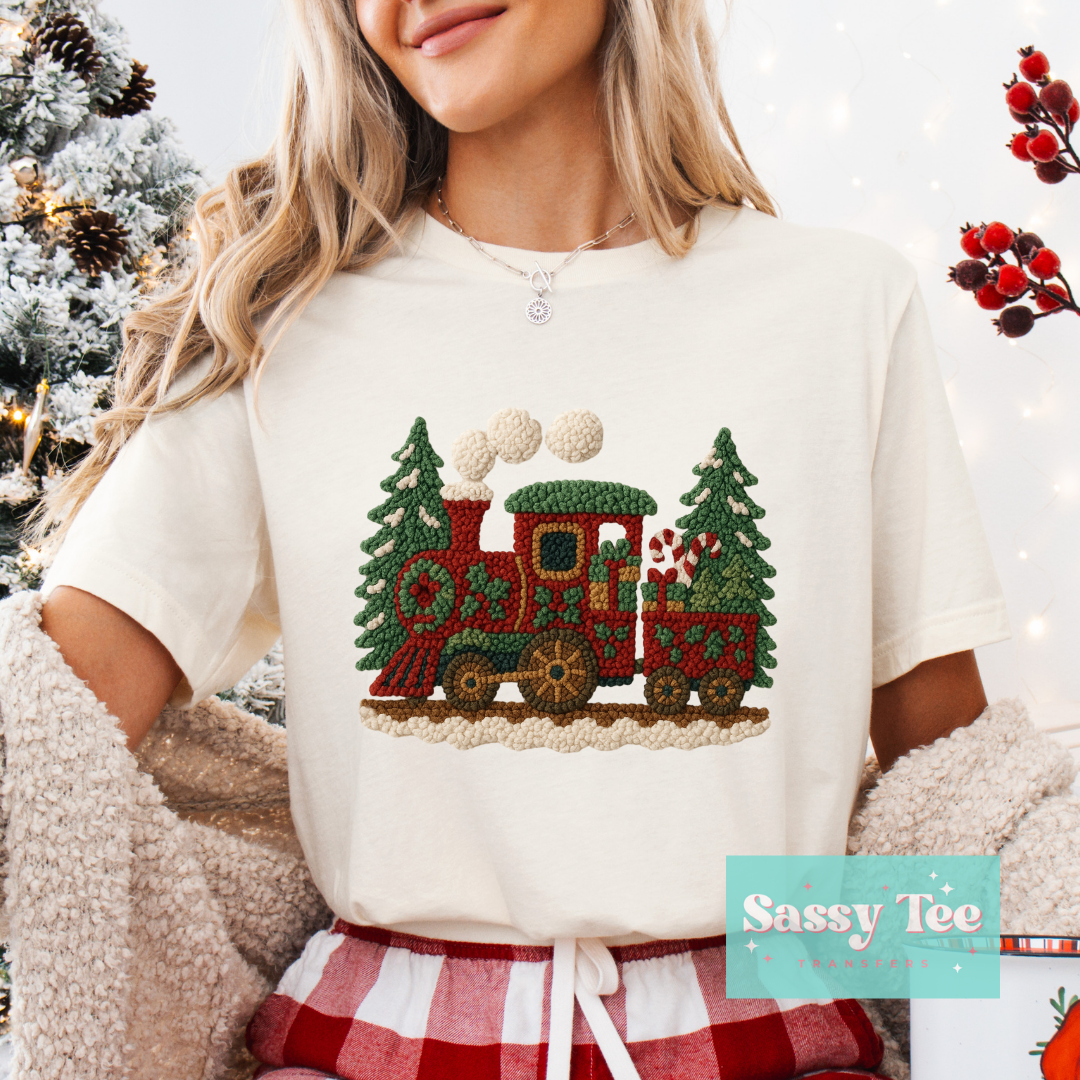 CHRISTMAS TRAIN FAUX YARN **Preorder/Restock Ships in 5-10 biz days**