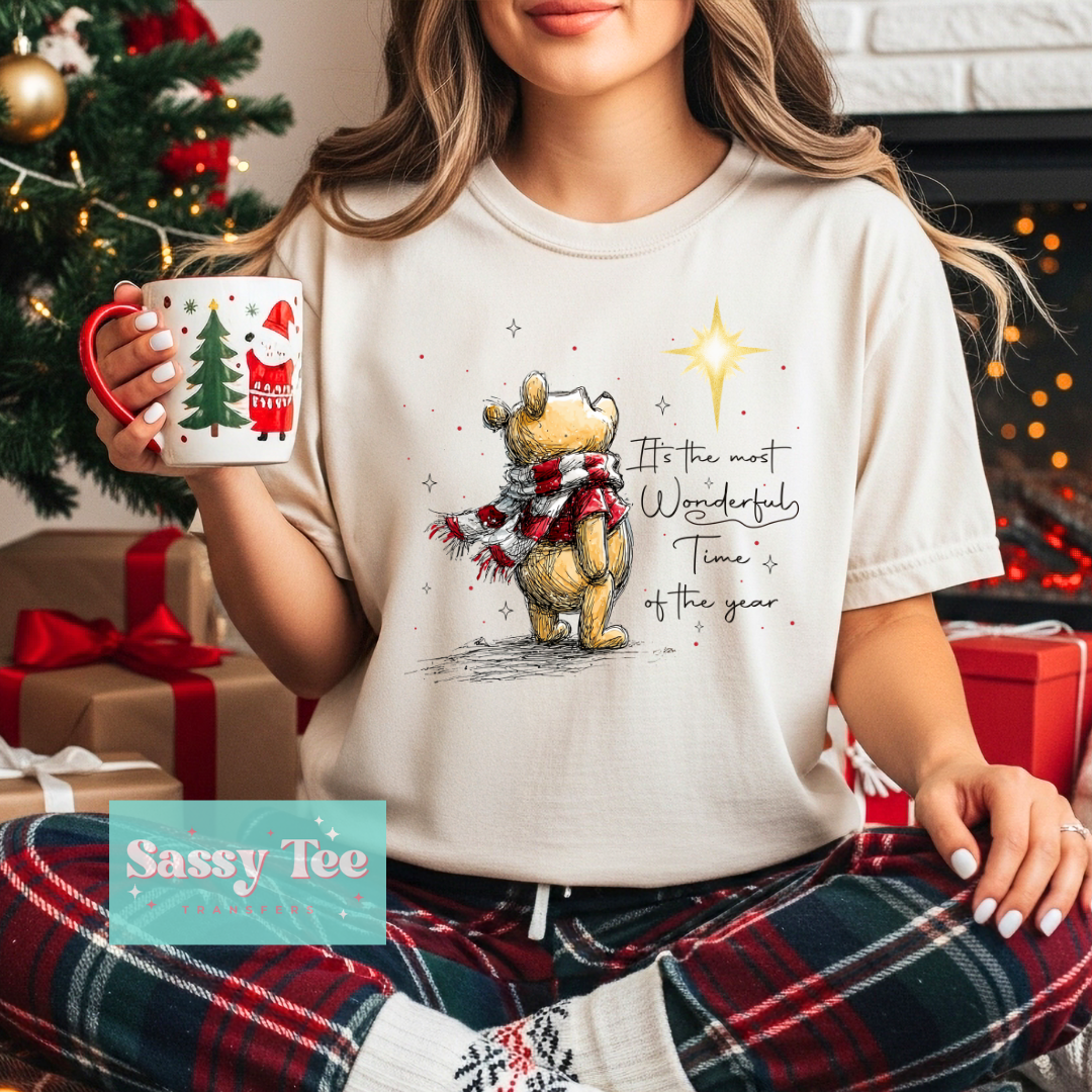 POOH CHRISTMAS STAR MOST WONDERFUL TIME VINTAGE **Preorder/Restock Ships in 5-10 biz days**