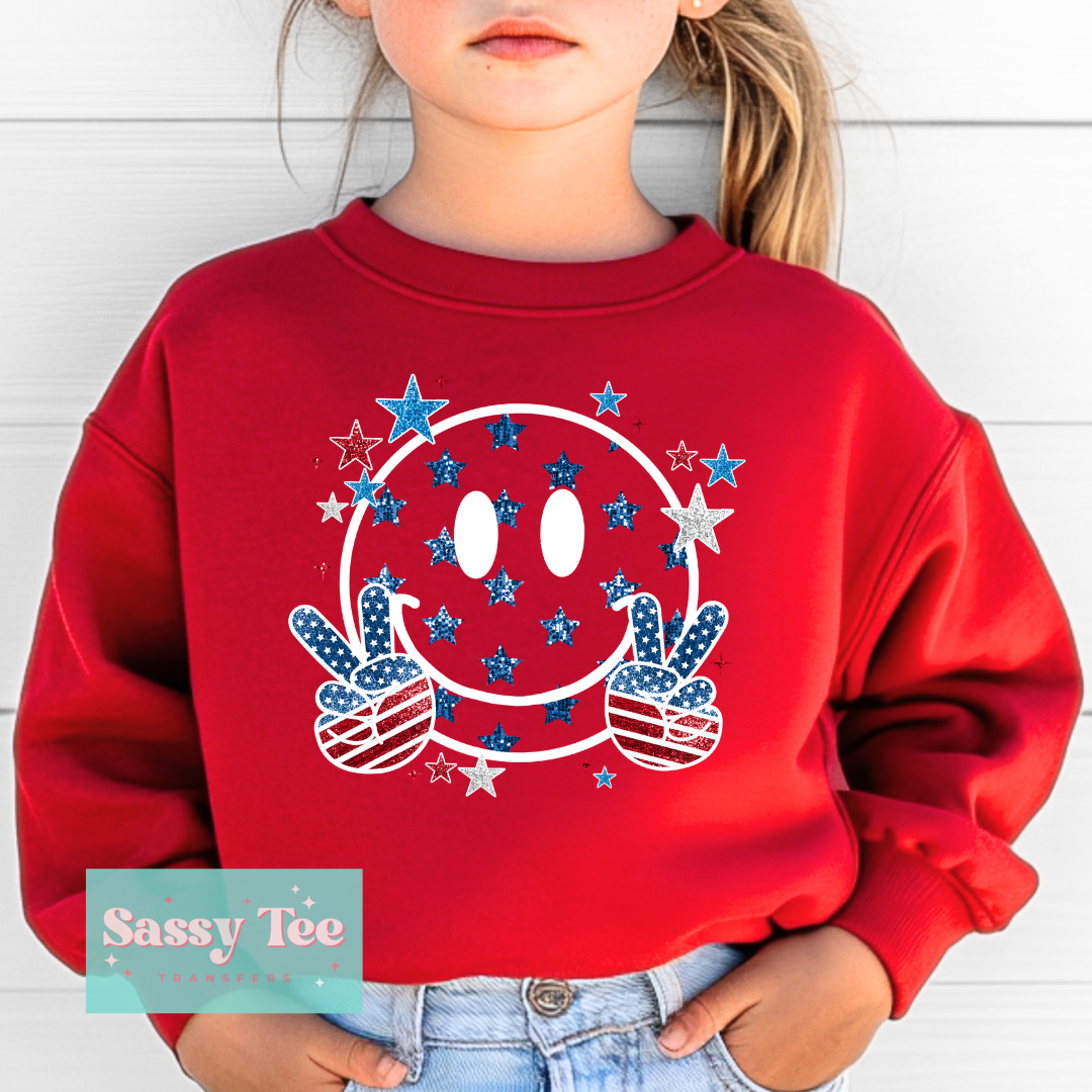 SMILEY USA STARS Kids **Preorder/Restock Ships in 5-10 biz days**