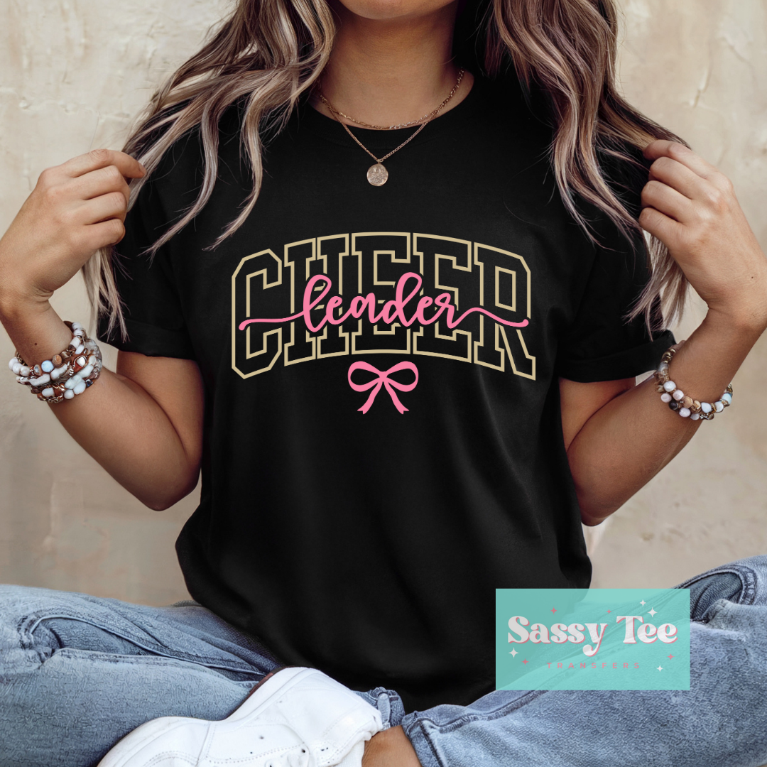 CHEER LEADER PINK BOW **Preorder/Restock Ships in 5-10 biz days**