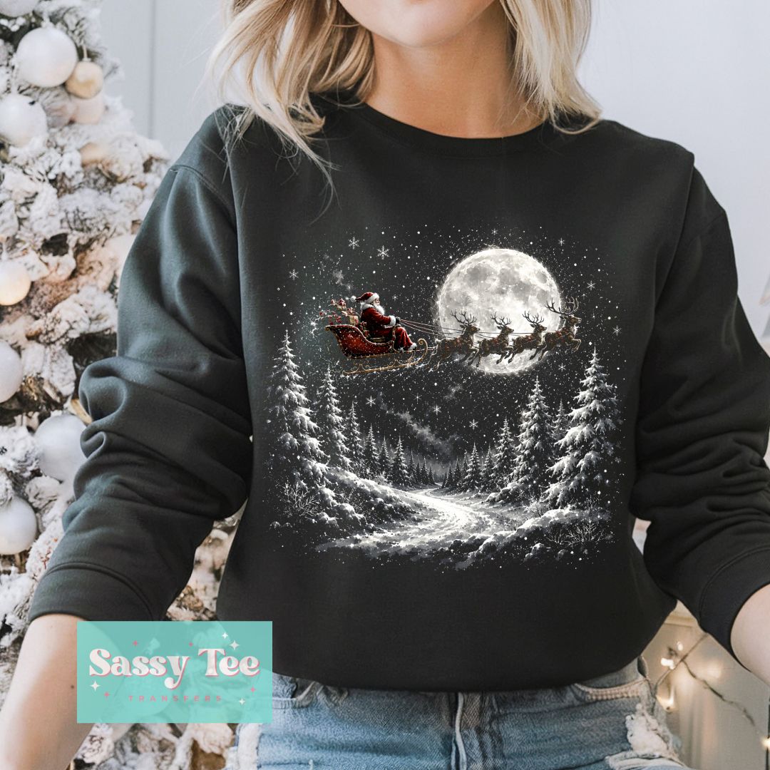 SANTA SLAY MOONLIGHT FOREST For Darker Colors **Preorder/Restock Ships in 5-10 biz days**