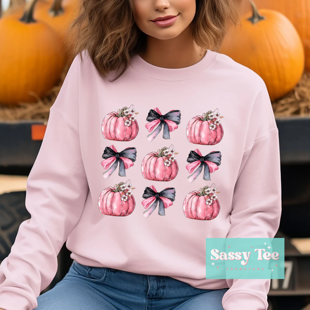 PUMPKIN PINK BLACK BOW COQUETTE **Restock Preorder Ships in est. 5-10 biz days**