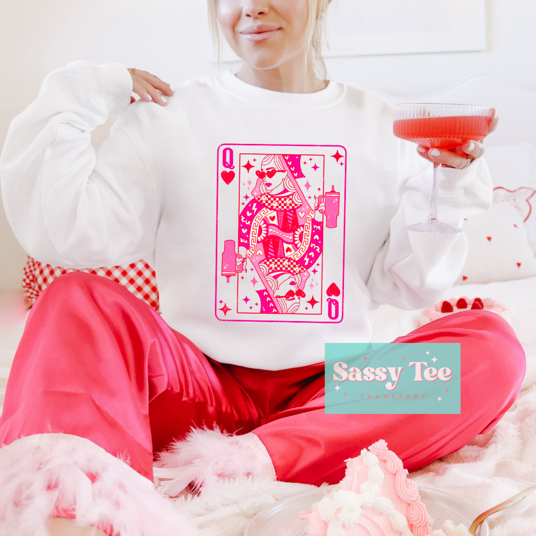 QUEEN CARD TUMBLER PINK **Preorder/Restock Ships in 5-10 biz days**