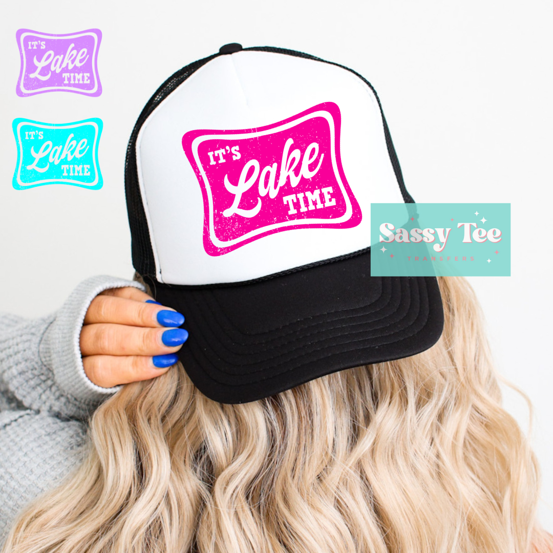 IT'S LAKE TIME Hat/Pocket, Color Options **Preorder, Ships in 5-14 biz days**