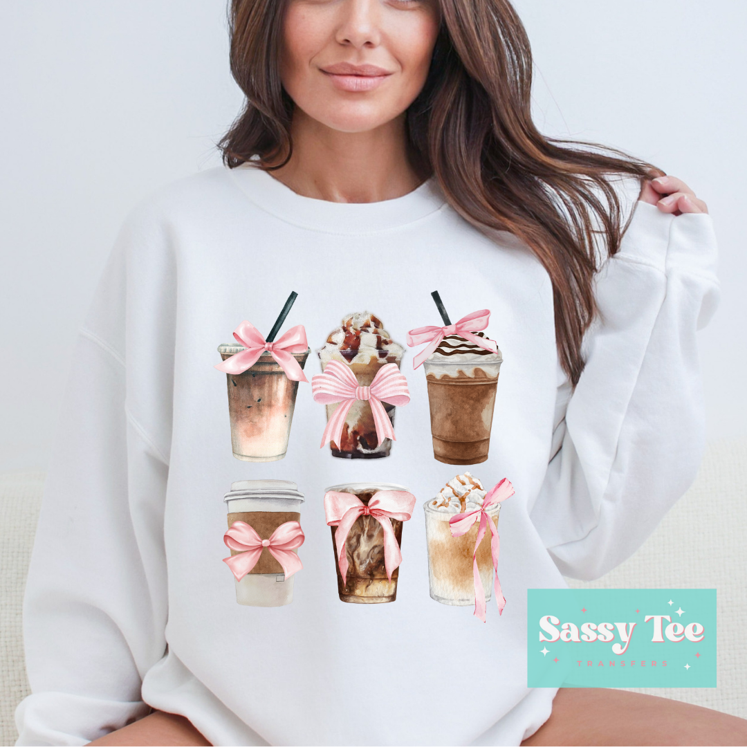 COFFEE CUPS PINK BOW *Restock Preorder Ships in est 5-10 biz days*
