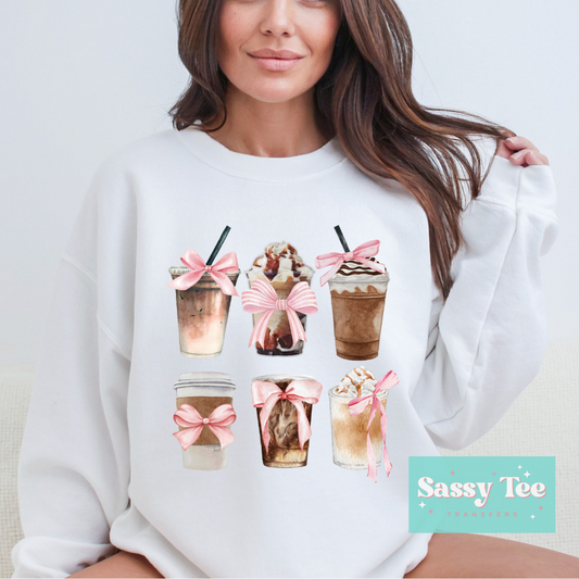 COFFEE CUPS PINK BOW *Restock Preorder Ships in est 5-10 biz days*