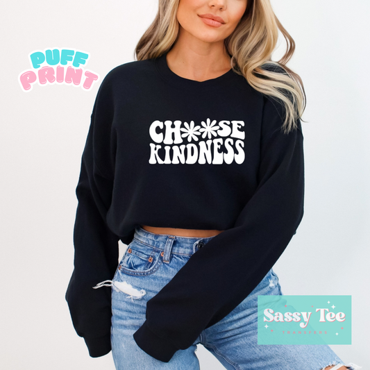 CHOOSE KINDNESS FLOWER PUFF