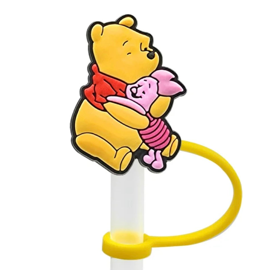 POOH BEAR PIGLET STRAW TOPPER