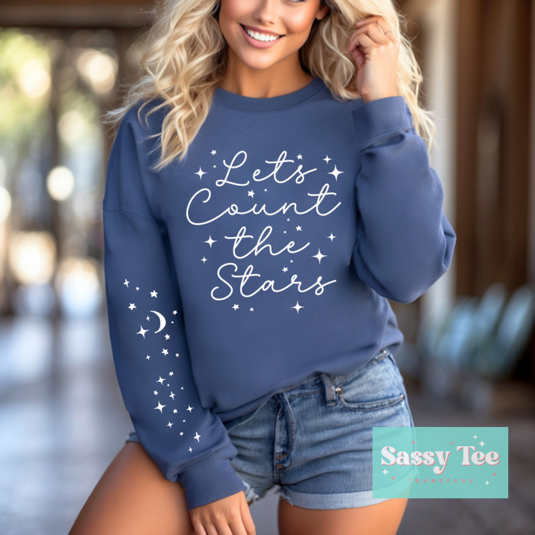 LETS COUNT STARS Front/Sleeve options
