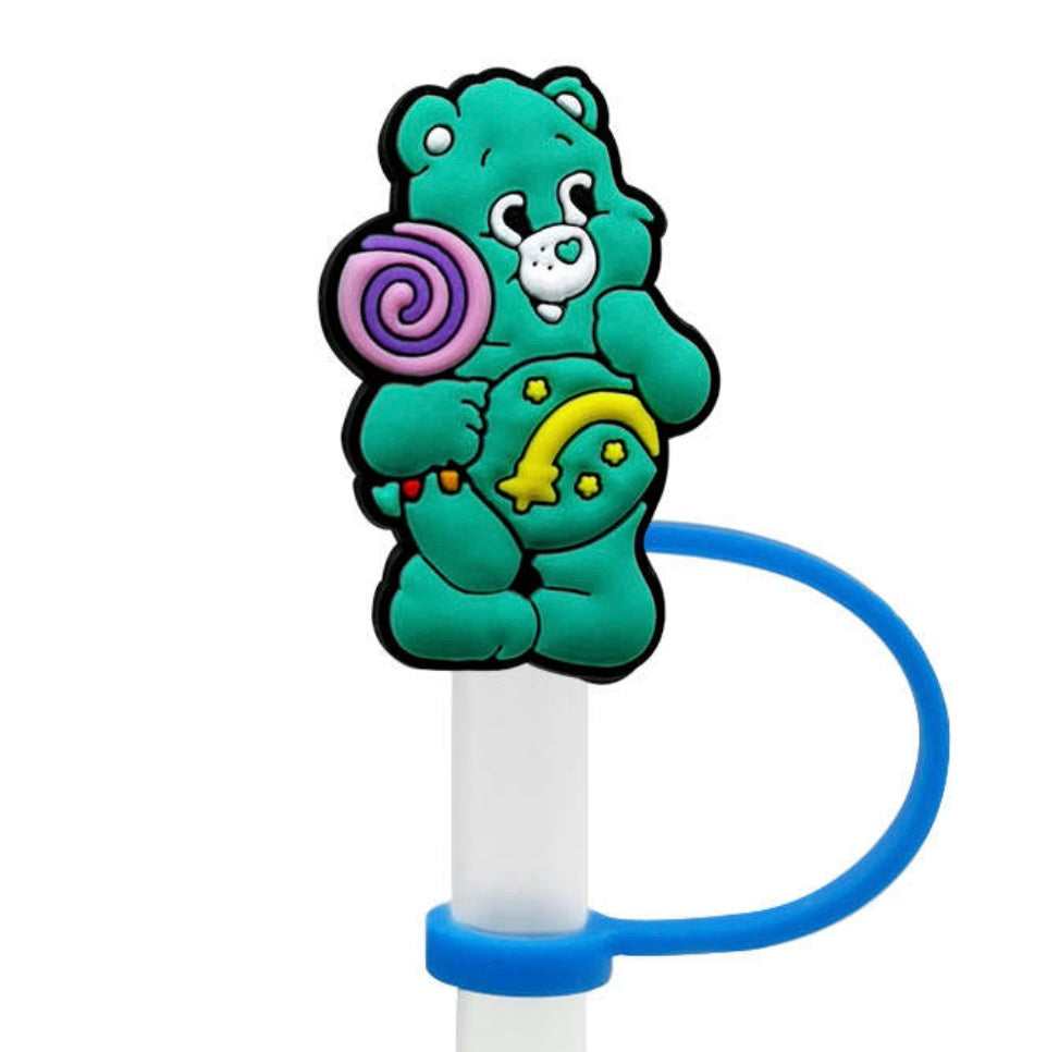 GREEN BEAR STRAW TOPPER