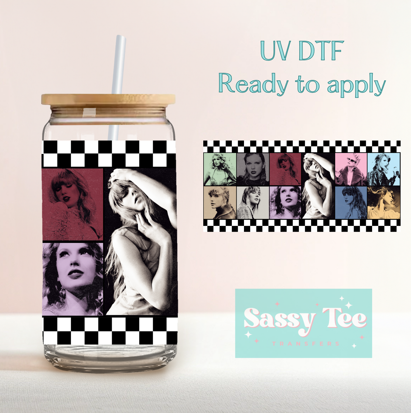 RETRO ERAS TOUR SWIFTIE UV DTF CUP WRAP
