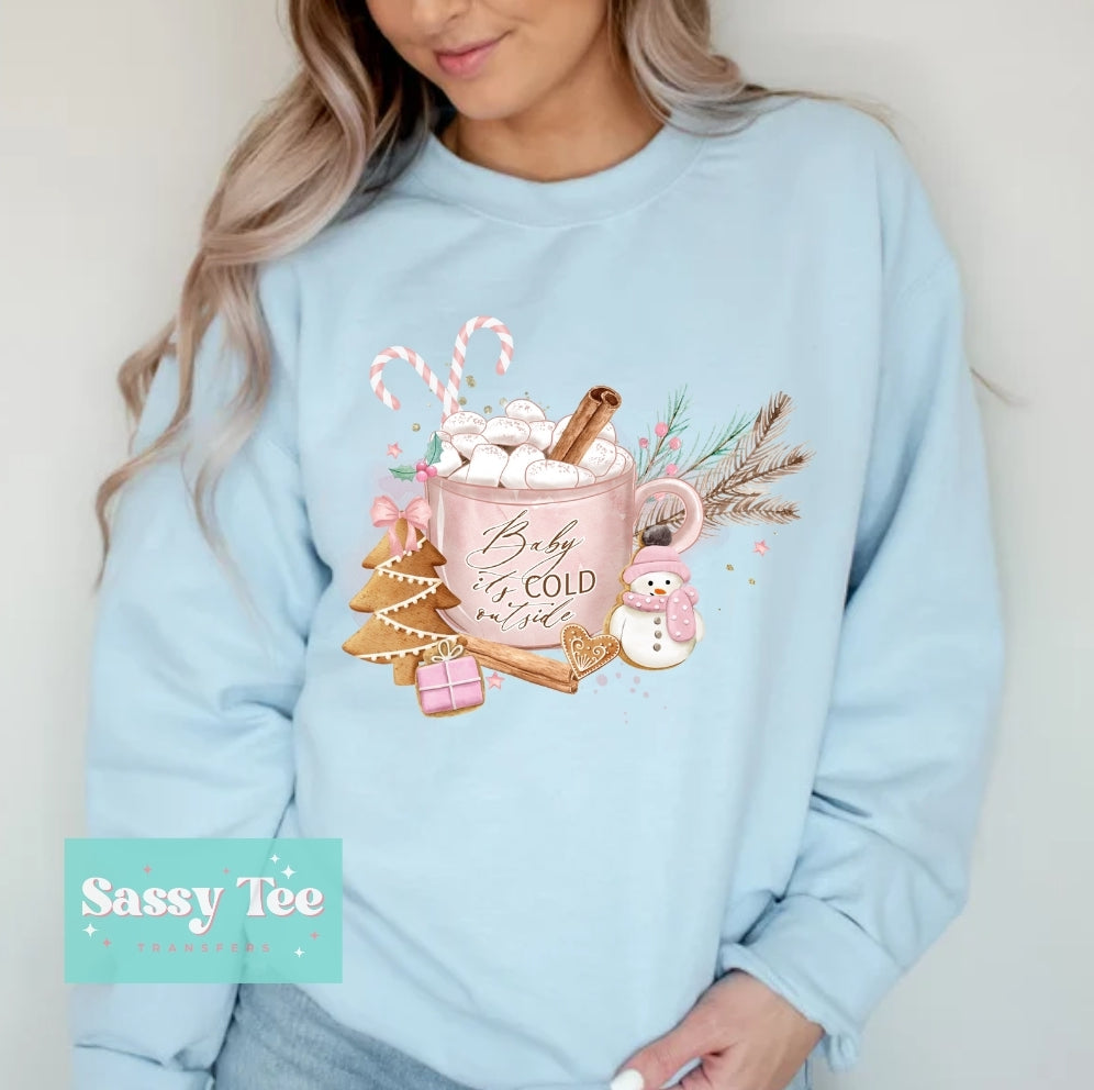 BABY IT'S COLD OUTSIDE PINK **Preorder Restock Ships in Est. 5-10 biz days**