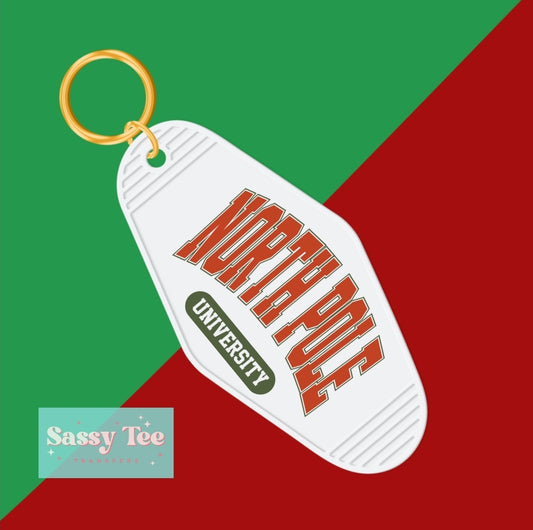 NORTHPOLE UNIVERSITY- UV DTF Keychain