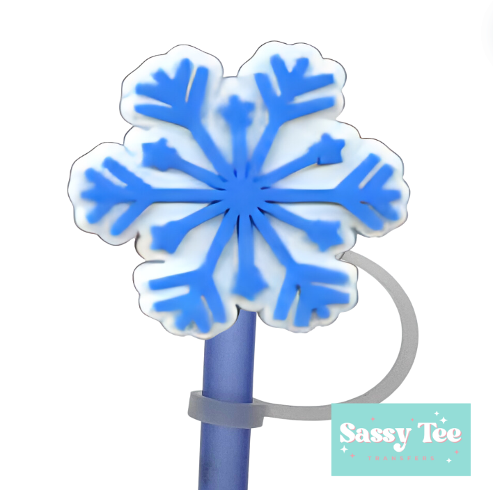 SNOWFLAKE Straw topper *Restock Starts shipping 7/8*