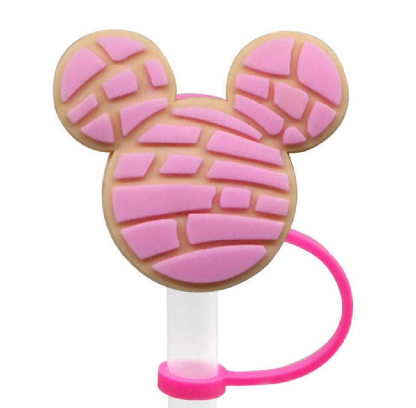 PINK MOUSE STRAW TOPPER Two Size options *Restocked