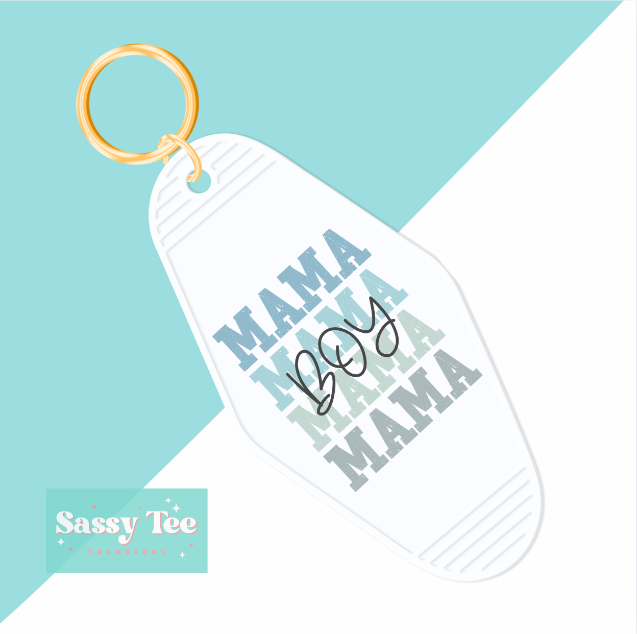BOY MAMA UV DTF KEYCHAIN DECAL
