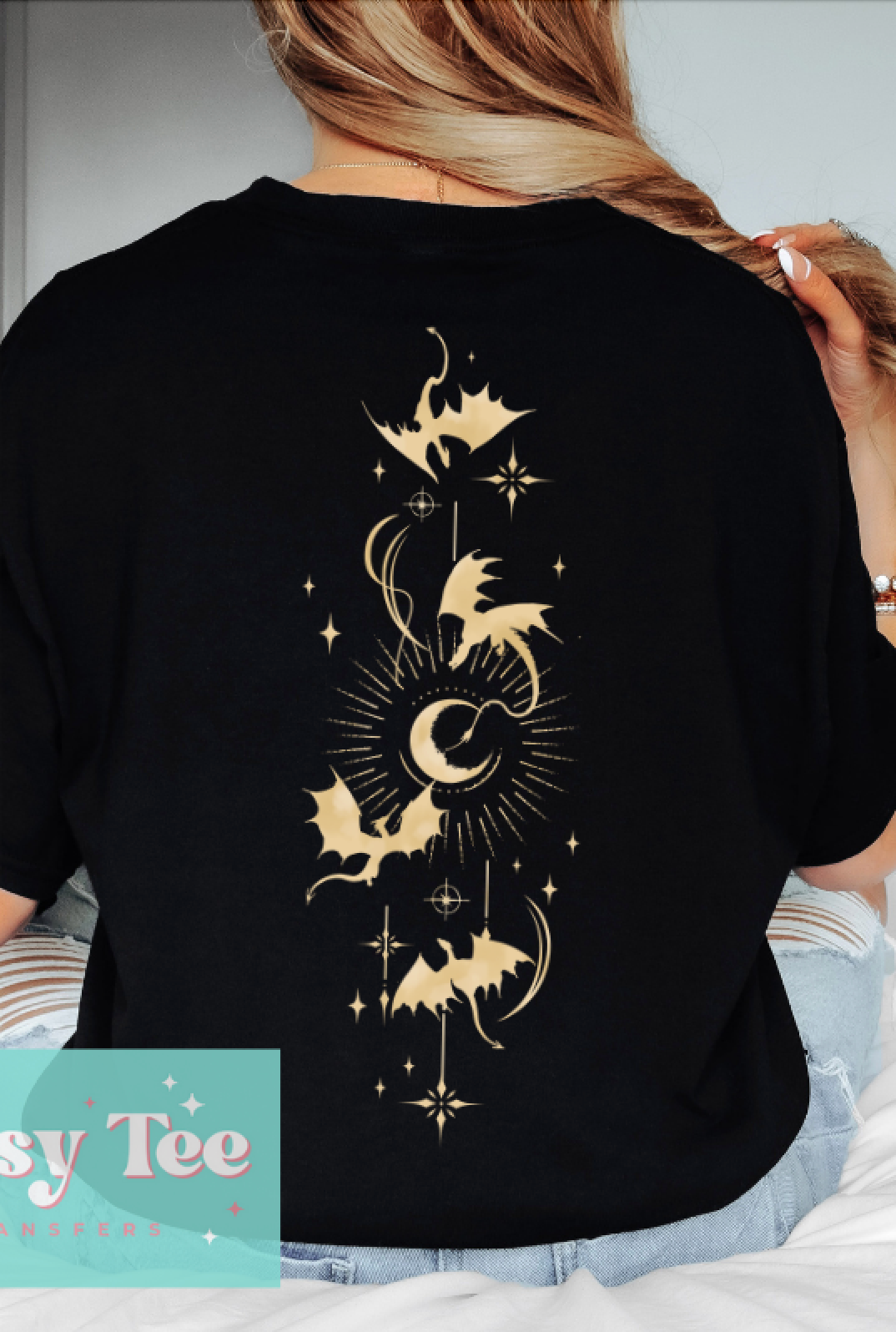 ONYX STORM BRAVE THE DARK GOLD Front/Back Options