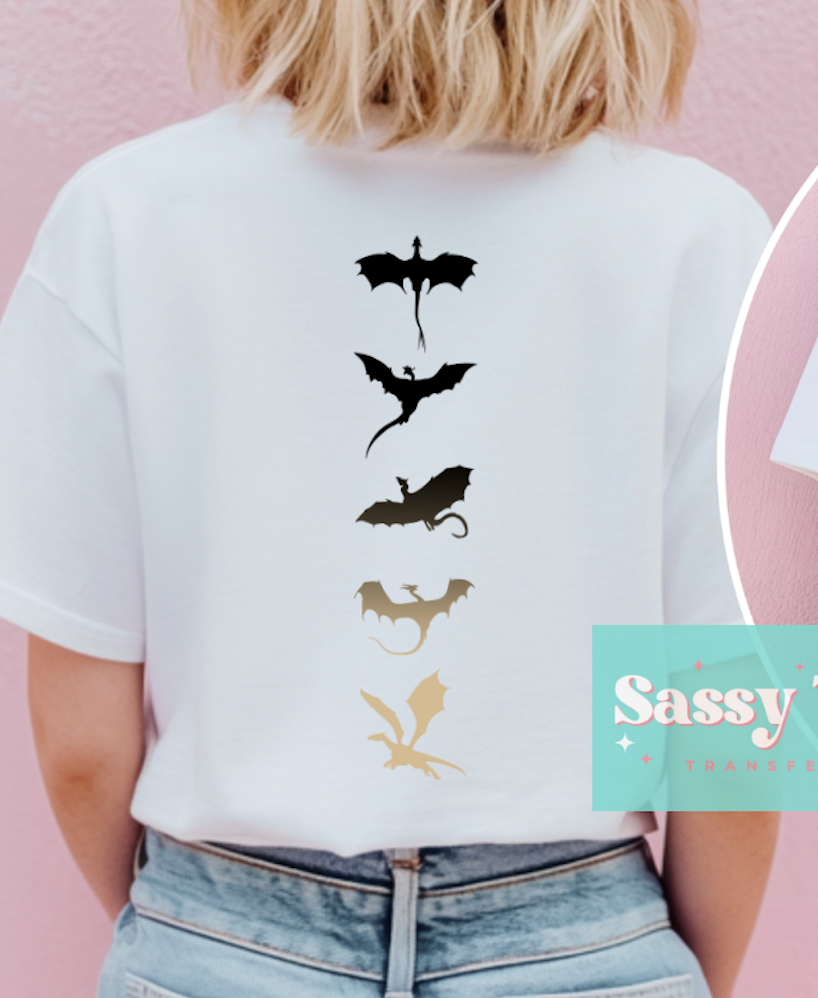 ONYX STORM BLACK GOLD Front/Back Options