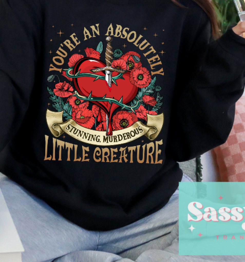STUNNING MURDEROUS LITTLE CREATURE FBAA BOOK Front/Back Options **Preorder Ships in 5-10 biz days**