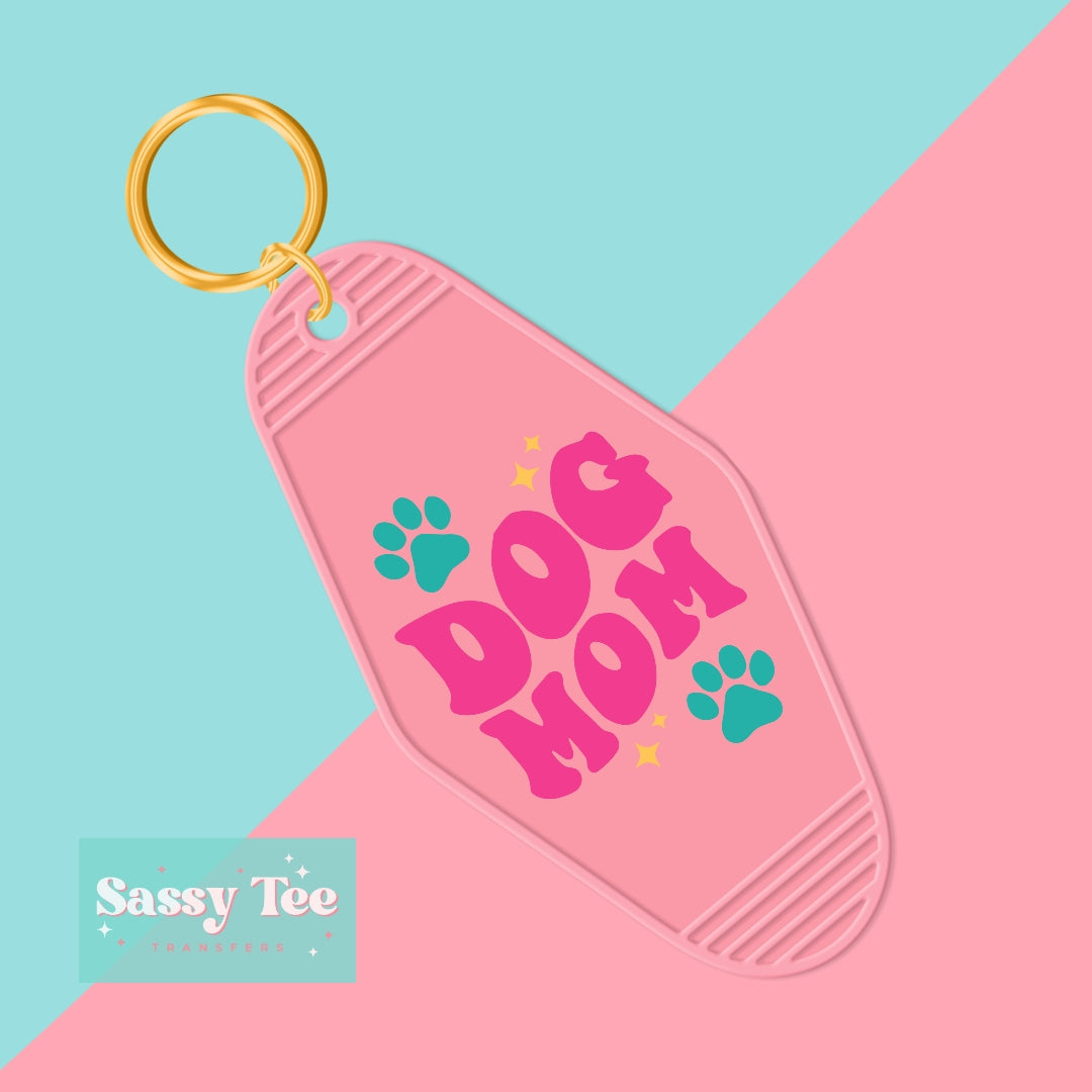 DOG MOM UV DTF KEYCHAIN DECAL *Restocked