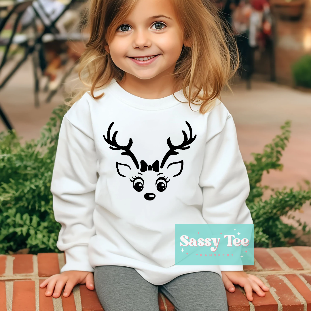REINDEER SMILE Girl - Kids **Preorder Restock Ships in Est. 5-10 biz days**
