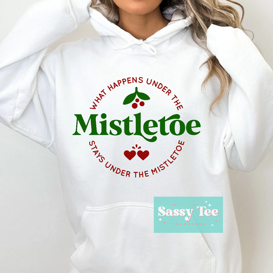 WHAT HAPPENS UNDER THE MISTLETOE