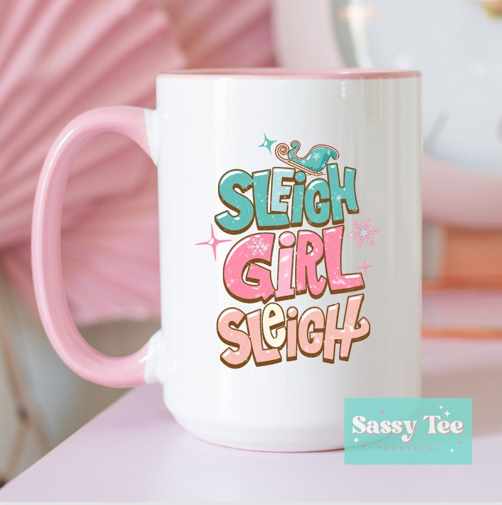 SLEIGH GIRL SLEIGH UV DTF