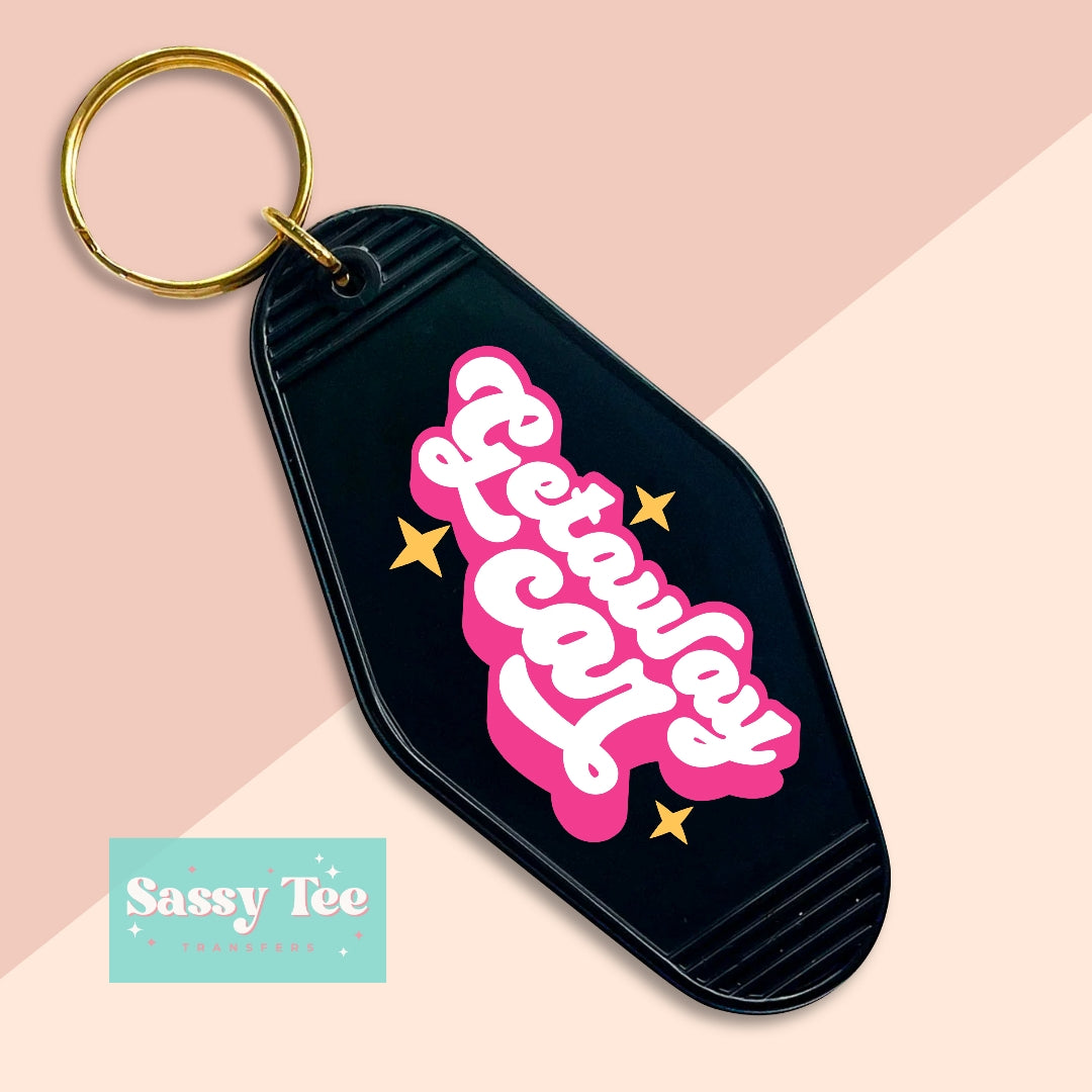 GETAWAY CAR UV DTF KEYCHAIN DECAL *Preorder Ships in 5-8 biz days*