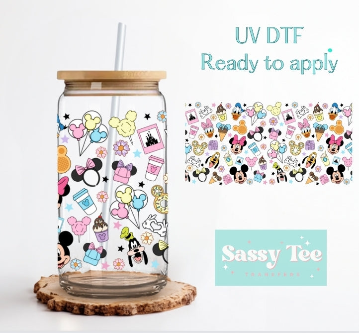 MOUSE FRIENDS MAGIC CASTLE UV DTF CUP WRAP