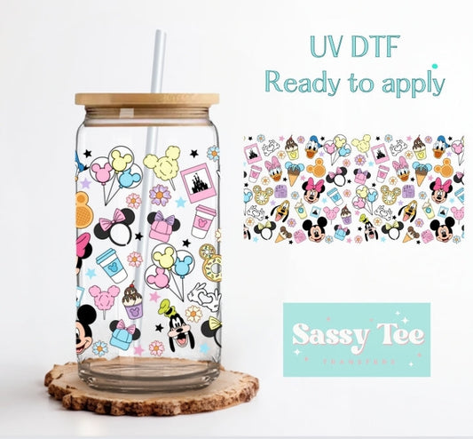 MOUSE FRIENDS MAGIC CASTLE UV DTF CUP WRAP