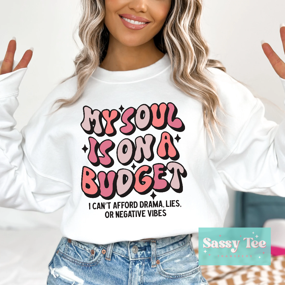 MY SOUL IS ON A BUDGET
