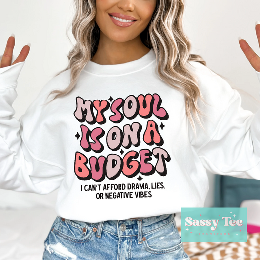 MY SOUL IS ON A BUDGET