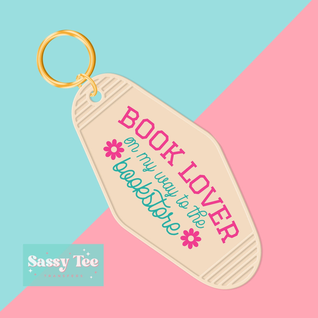 BOOK LOVER UV DTF KEYCHAIN DECAL *Preorder Ships in 5-8 biz days*