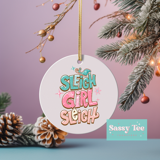 SLEIGH GIRL SLEIGH UV DTF