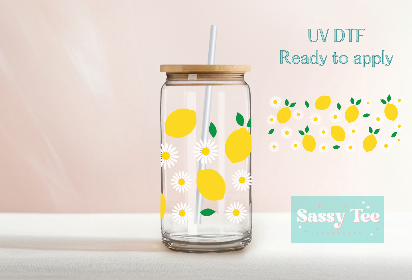 LEMONS UV DTF CUP WRAP