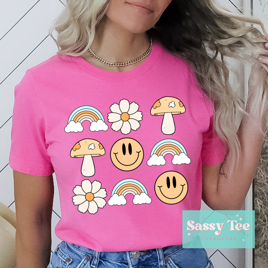 SMILEY MUSHROOM RAINBOW