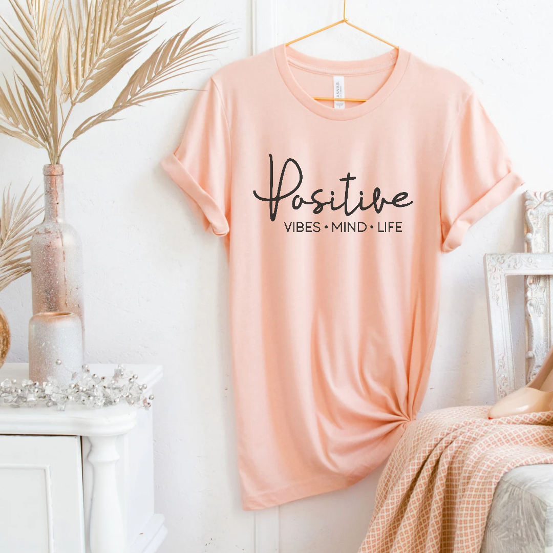POSITIVE VIBES MIND LIFE - Black