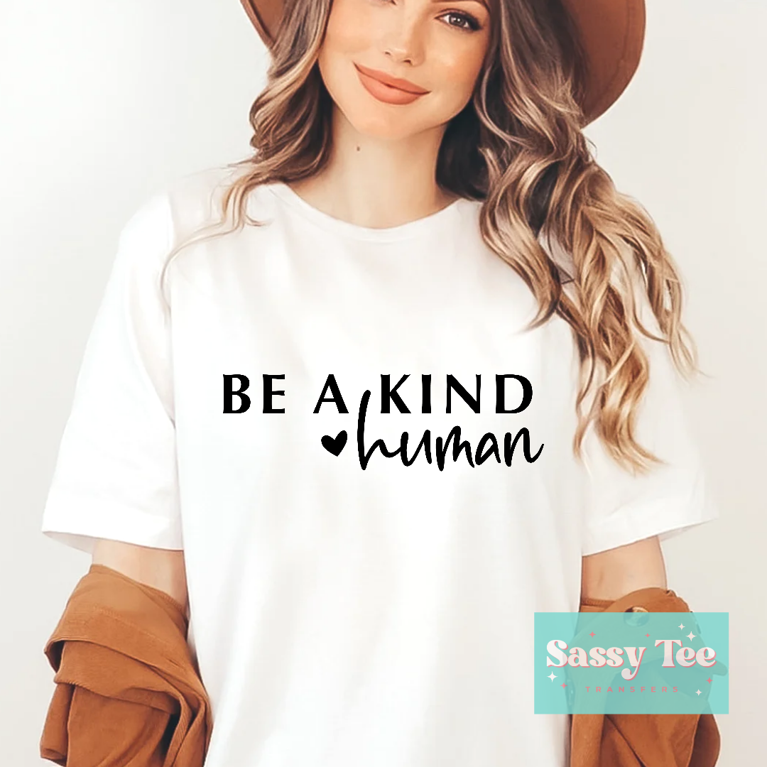 BE A KIND HUMAN - Black