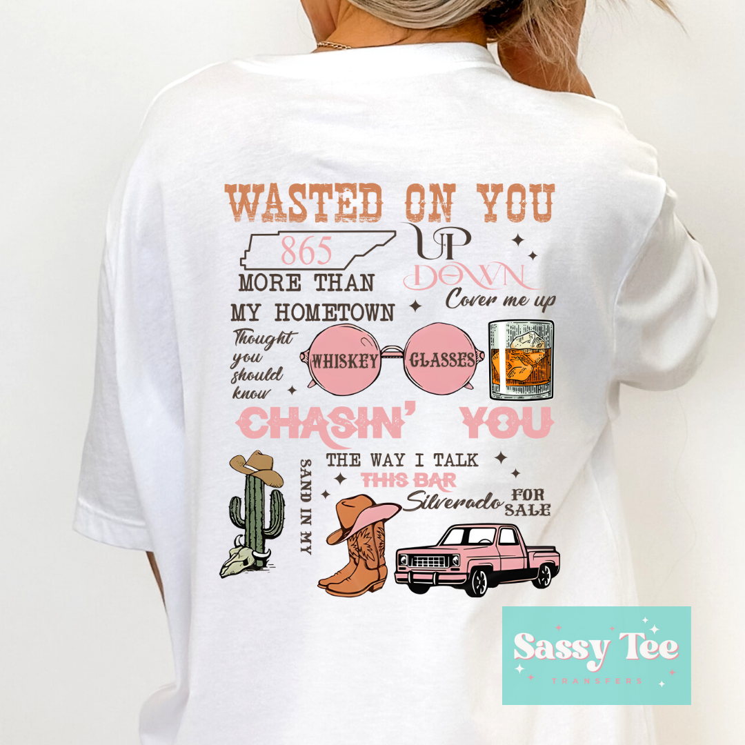 865 WALLEN FAVORITES PINK Front + Back Set **Preorder Ships in 5-10 biz days**