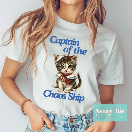 KITTEN CAPTAIN OF CHAOS SHIP **Preorder/Restock Ships in 5-10 biz days**