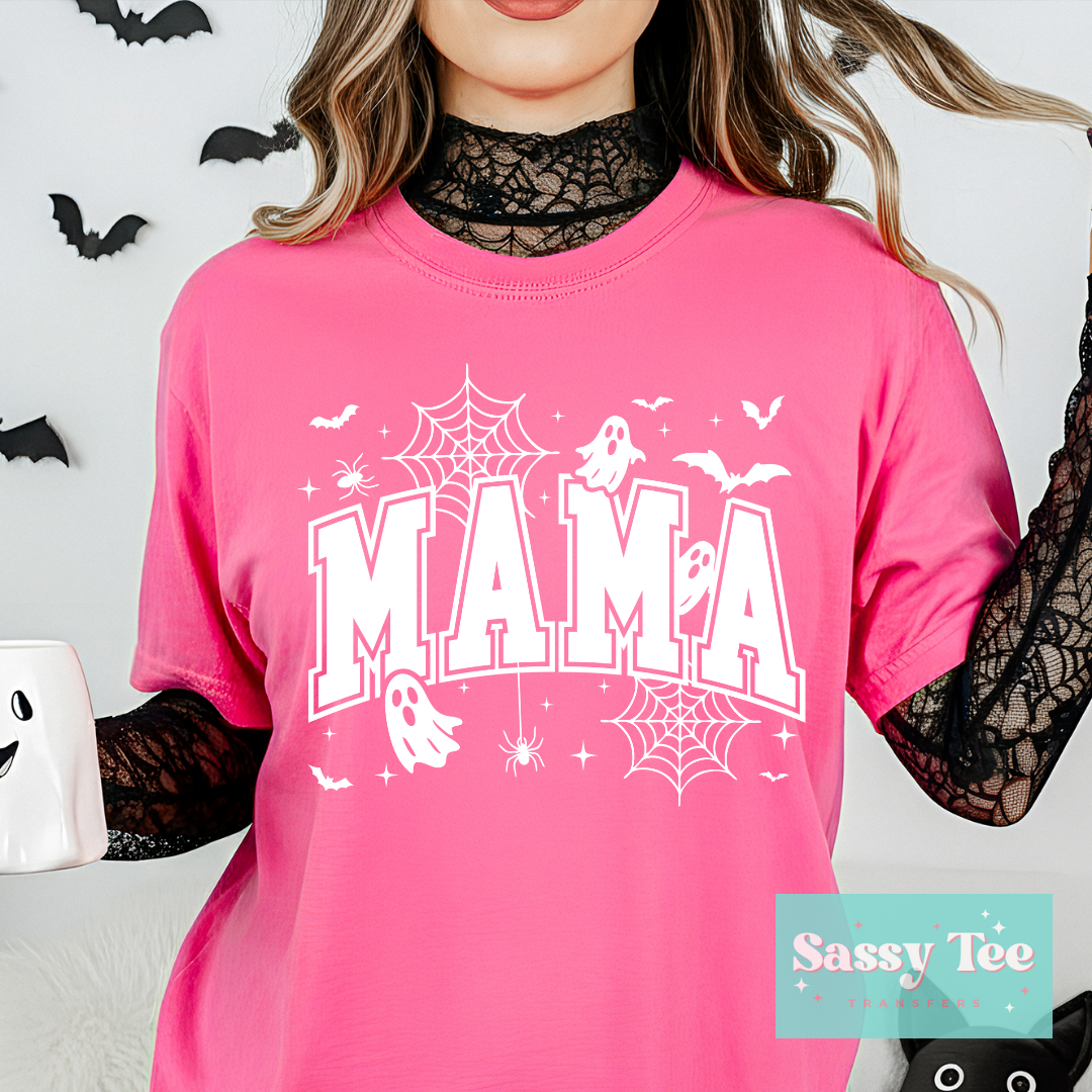 MAMA SPOOKY GHOSTS WEB WHITE **Preorder/Restock Ships in 5-10 biz days**